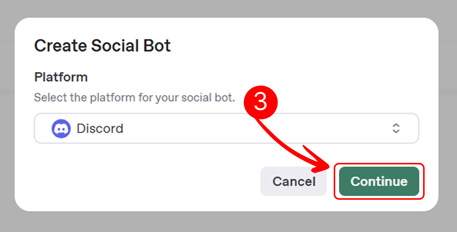 Continue Button on Mingleego