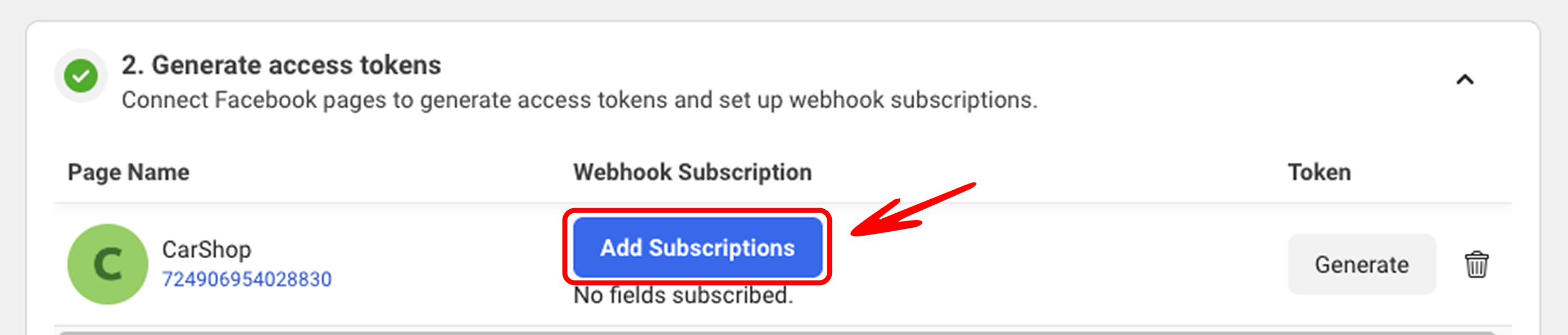 Add Webhook Subscriptions