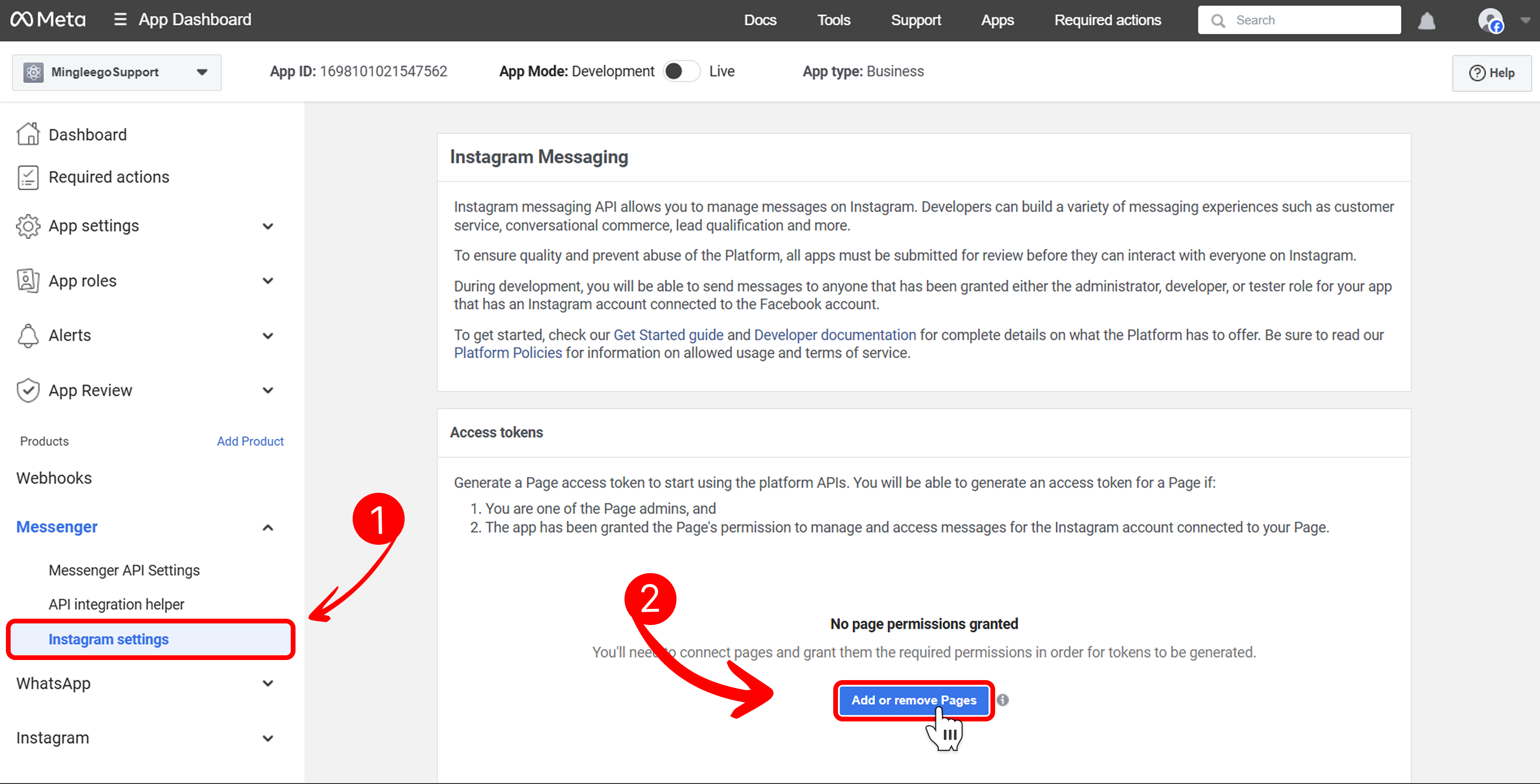 Add or Remove Pages Option