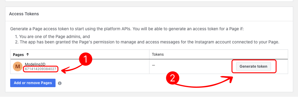 Generate Access Token Button