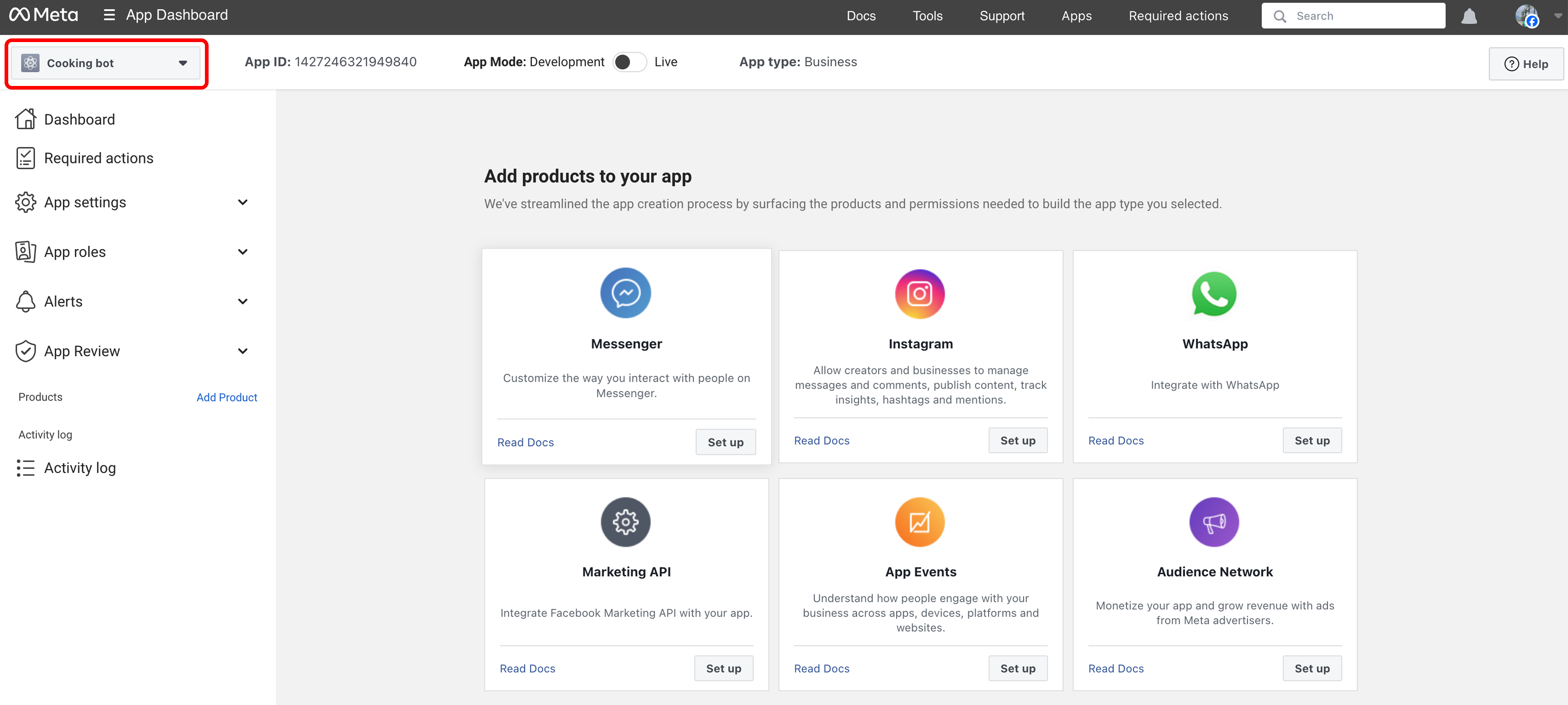 Choose App Product Type