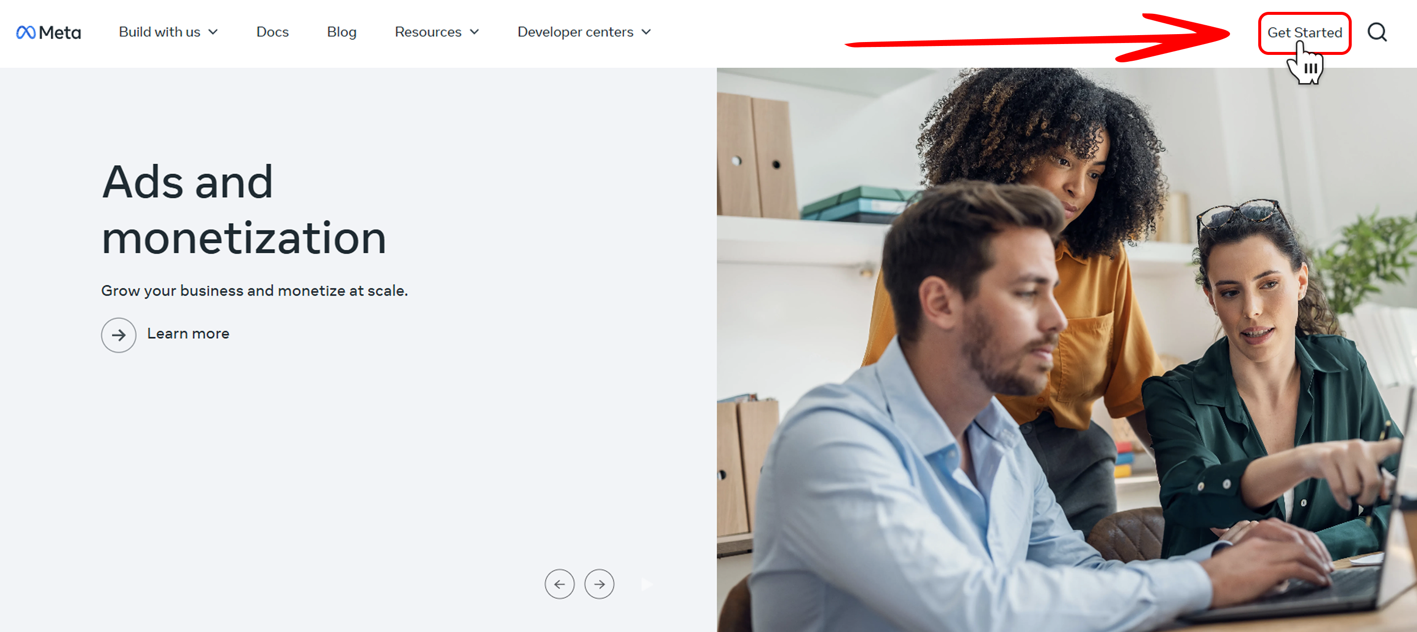 Select Get Started