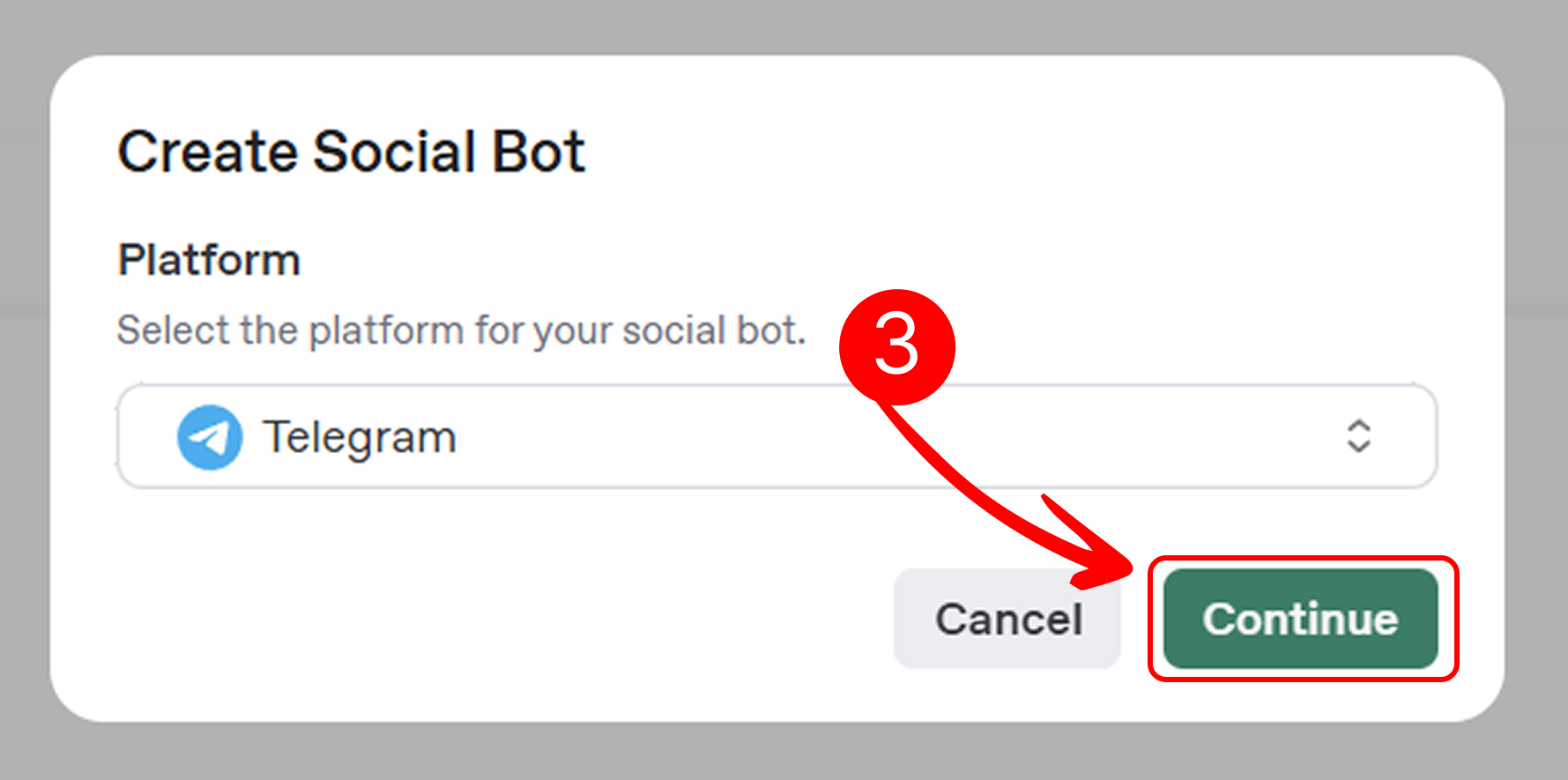 Continue Button on Mingleego