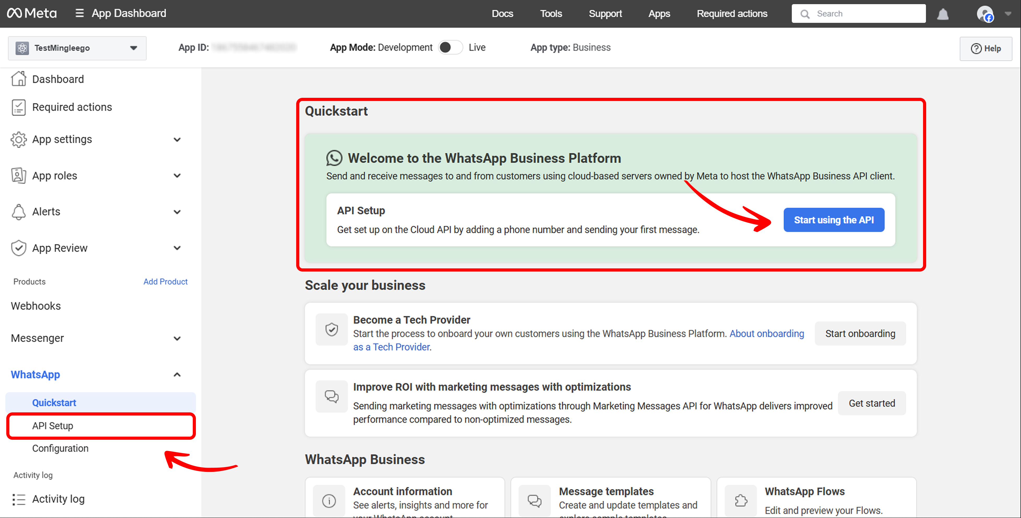 WhatsApp API Setup