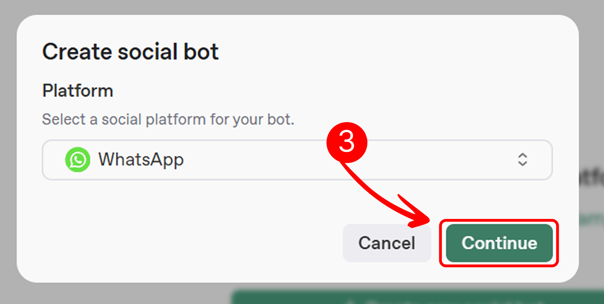Continue Button